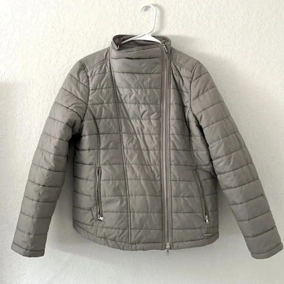 Calvin Klein Jeans puffer jacket womens large puffer jacket 2 zipper pockets - Picture 1 of 11